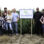 Bluebird team outside their CBD hemp farm